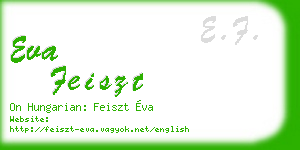 eva feiszt business card