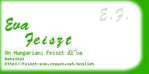 eva feiszt business card